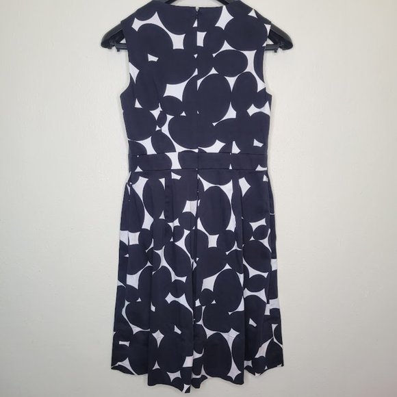 Talbots Black and White Stretch A-Line Dress, Size 4 - Picture 5 of 7